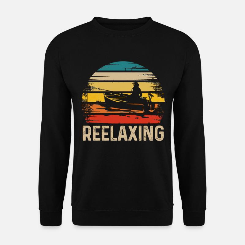 Reelaxing - Unisex Pullover - Schwarz