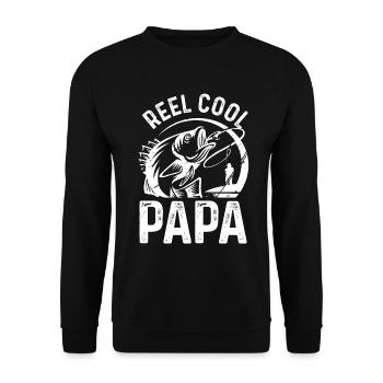 Roll Cool Papa - Sweat-shirt Unisexe - noir - Devant - Alina (178cm) & Michal (187cm)