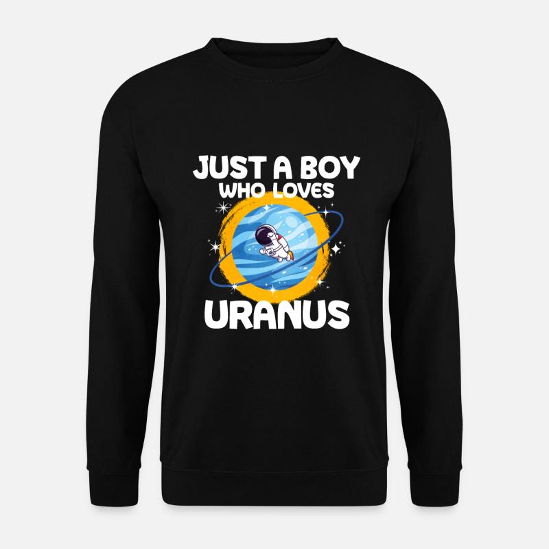 Uranus Planet Geschenk - Unisex Pullover - Schwarz