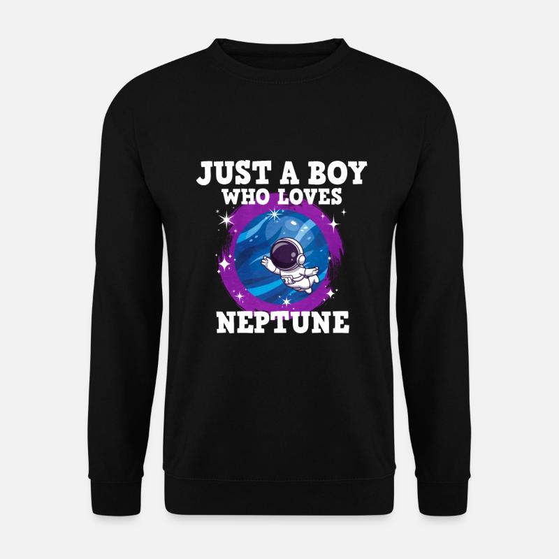 Neptun Planet Geschenk - Unisex Pullover - Schwarz