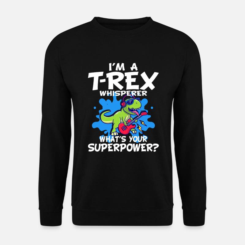 T-Rex - Unisex Pullover - Schwarz