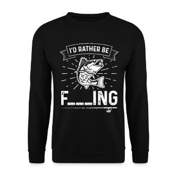 Je préfère être F___ing - Sweat-shirt Unisexe - noir - Devant - Alina (178cm) & Michal (187cm)