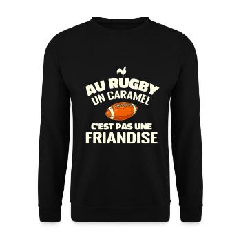 Rugby Humour, Passionné de Rugby, Fan de Rugby - Sweat-shirt Unisexe - noir - Devant - Alina (178cm) & Michal (187cm)