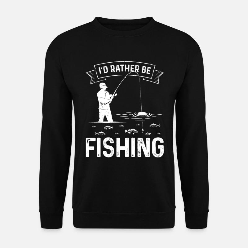 Je préfère pêcher - Sweat-shirt Unisexe - noir