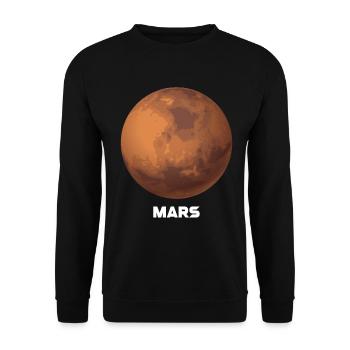 Mars - Unisex Sweatshirt - black - Front - Alina (178cm) & Michal (187cm)
