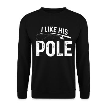 Ich mag seine Stange - Unisex Pullover - Schwarz - Vorne - Alina (178cm) & Michal (187cm)