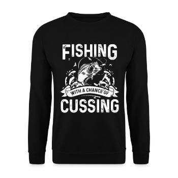 Pêcher avec une chance de jurer - Sweat-shirt Unisexe - noir - Devant - Alina (178cm) & Michal (187cm)