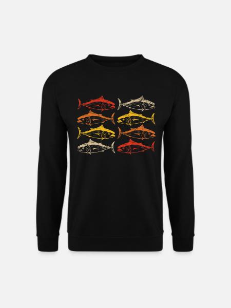Fishing Retro - Unisex Sweatshirt - black