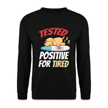 Sleeping Sweet Gift - Unisex Sweatshirt - black - Front - Alina (178cm) & Michal (187cm)