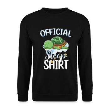 Sleeping Sweet Gift - Unisex Sweatshirt - black - Front - Alina (178cm) & Michal (187cm)