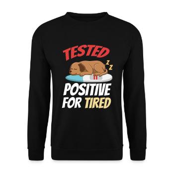 Sleeping Sweet Gift - Unisex Sweatshirt - black - Front - Alina (178cm) & Michal (187cm)