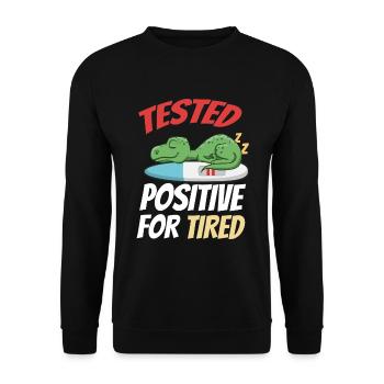 Sleeping Sweet Gift - Unisex Sweatshirt - black - Front - Alina (178cm) & Michal (187cm)