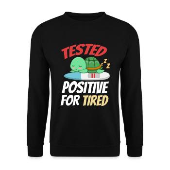 Sleeping Sweet Gift - Unisex Sweatshirt - black - Front - Alina (178cm) & Michal (187cm)