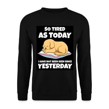Sleeping Sweet Gift - Unisex Sweatshirt - black - Front - Alina (178cm) & Michal (187cm)