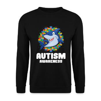 Cadeau autisme autisme - Sweat-shirt Unisexe - noir - Devant - Alina (178cm) & Michal (187cm)