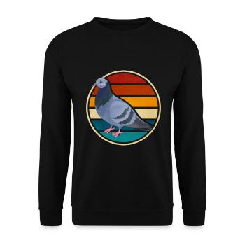 Taube - Unisex Pullover - Schwarz - Vorne - Alina (178cm) & Michal (187cm)