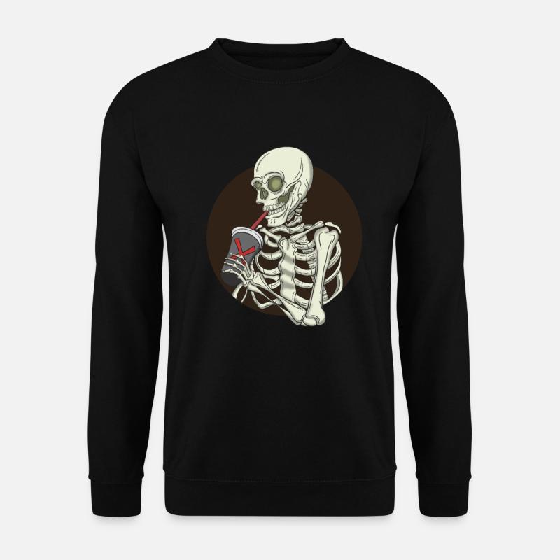 Sceleton Bubble Tea - Unisex Sweatshirt - black