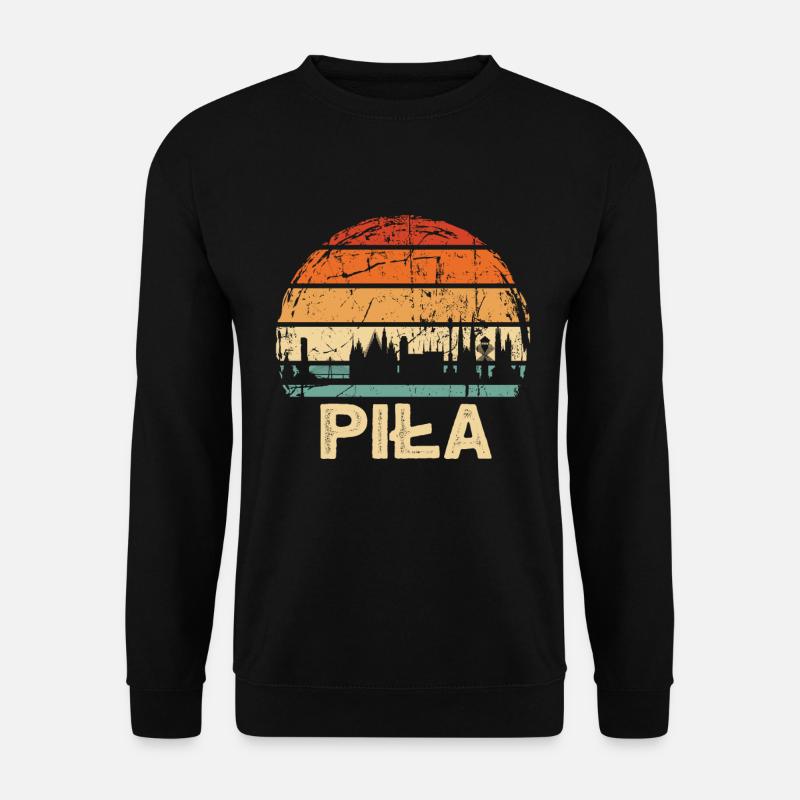 Poland Pita Skyline - Unisex Sweatshirt - black