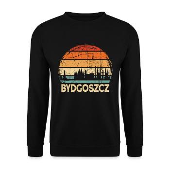 Pologne Bydgoszcz Skyline - Sweat-shirt Unisexe - noir - Devant - Alina (178cm) & Michal (187cm)