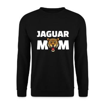 Jaguar Mom Mama - Unisex Pullover - Schwarz - Vorne - Alina (178cm) & Michal (187cm)