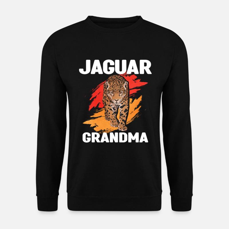 Jaguar Oma - Unisex Pullover - Schwarz