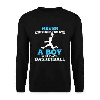 Basket-ball - Sweat-shirt Unisexe - noir - Devant - Alina (178cm) & Michal (187cm)