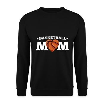 Basketball - Unisex Pullover - Schwarz - Vorne - Alina (178cm) & Michal (187cm)
