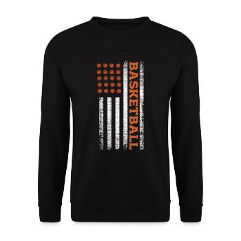 Basketball - Unisex Pullover - Schwarz - Vorne - Alina (178cm) & Michal (187cm)
