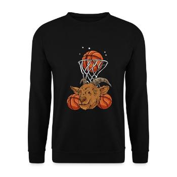 Basket-ball - Sweat-shirt Unisexe - noir - Devant - Alina (178cm) & Michal (187cm)