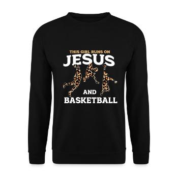 Basket-ball - Sweat-shirt Unisexe - noir - Devant - Alina (178cm) & Michal (187cm)
