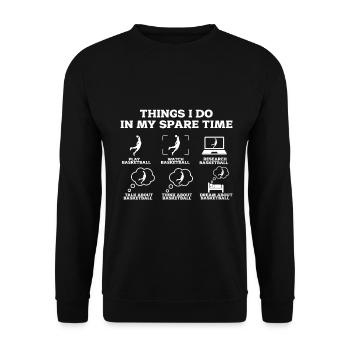 Basket-ball - Sweat-shirt Unisexe - noir - Devant - Alina (178cm) & Michal (187cm)