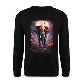 Mammoth - Unisex Sweatshirt - black - Front - Alina (178cm) & Michal (187cm)
