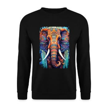 Mammoth - Unisex Sweatshirt - black - Front - Alina (178cm) & Michal (187cm)