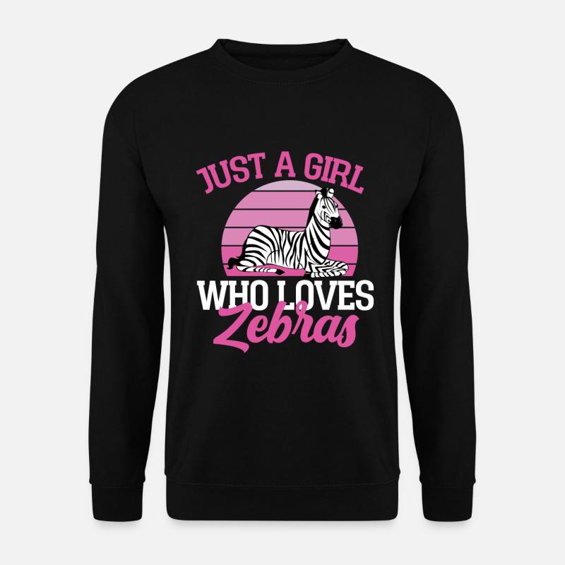Zebra - Unisex Pullover - Schwarz
