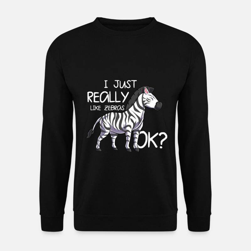Zebra - Unisex Sweatshirt - black