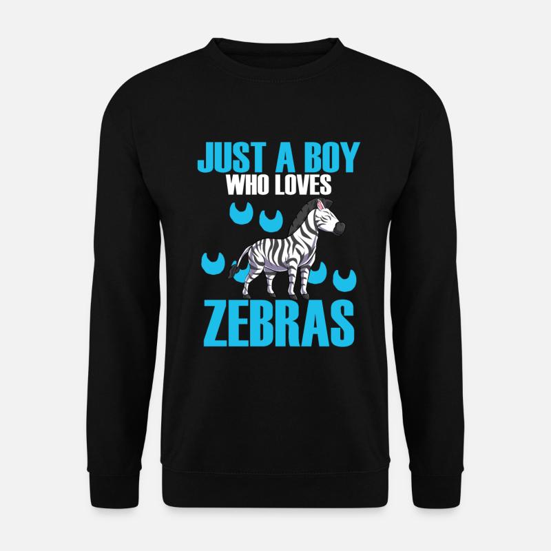 Zebra - Unisex Sweatshirt - black