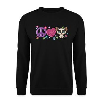 Galago - Sweat-shirt Unisexe - noir - Devant - Alina (178cm) & Michal (187cm)