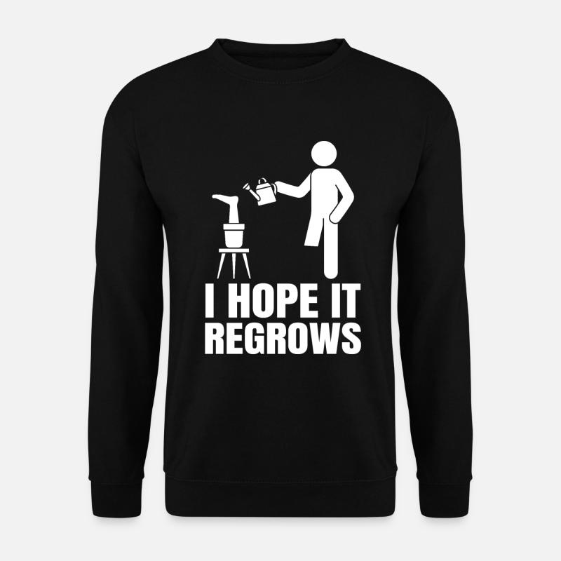 Amputated Leg Prosthesis Gift - Unisex Sweatshirt - black