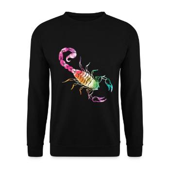Skorpion - Unisex Pullover - Schwarz - Vorne - Alina (178cm) & Michal (187cm)