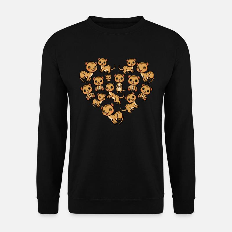 Mungusten Mungos Erdmännchen - Unisex Pullover - Schwarz