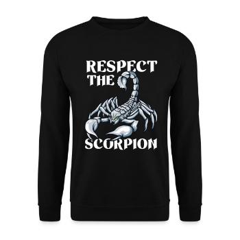 Scorpion - Sweat-shirt Unisexe - noir - Devant - Alina (178cm) & Michal (187cm)