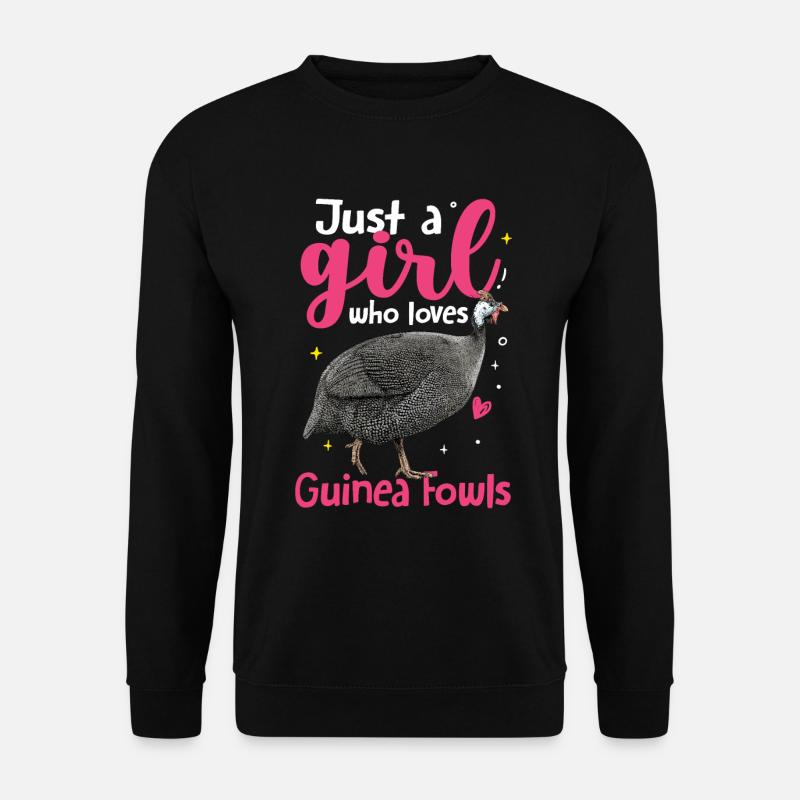 Perlhuhn - Unisex Pullover - Schwarz