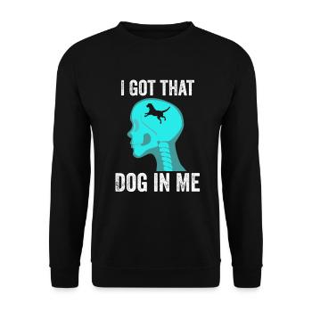 I Got that Dog in Me Xray Meme - Unisex Sweatshirt - black - Front - Alina (178cm) & Michal (187cm)