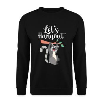 Lemur - Unisex Sweatshirt - black - Front - Alina (178cm) & Michal (187cm)