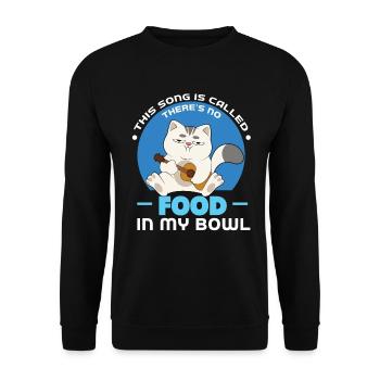 Cat food - Unisex Sweatshirt - black - Front - Alina (178cm) & Michal (187cm)