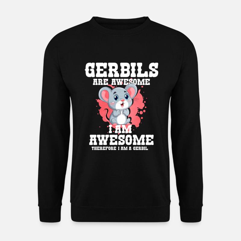 Rennmaus Maus Geschenk - Unisex Pullover - Schwarz