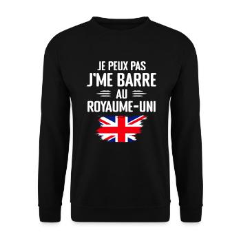Ich kann nicht in den britischen Ferien bar sein - Unisex Pullover - Schwarz - Vorne - Alina (178cm) & Michal (187cm)