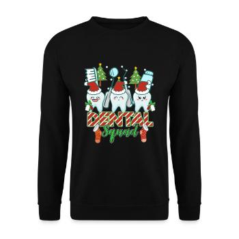 Dents dentaires Dentiste Dentiste - Sweat-shirt Unisexe - noir - Devant - Alina (178cm) & Michal (187cm)