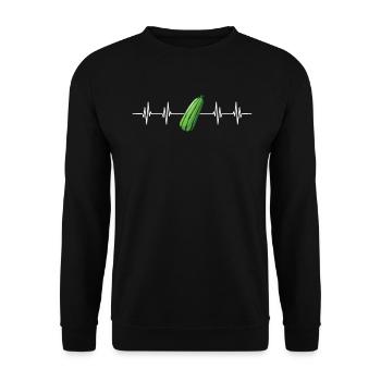 Virtual Reality VR Gift - Unisex Sweatshirt - black - Front - Alina (178cm) & Michal (187cm)