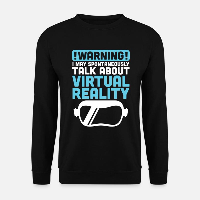 Virtual Reality VR Gift - Unisex Sweatshirt - black